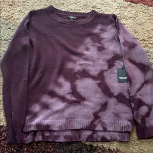 simply vera vera wang purple acid washed sweater